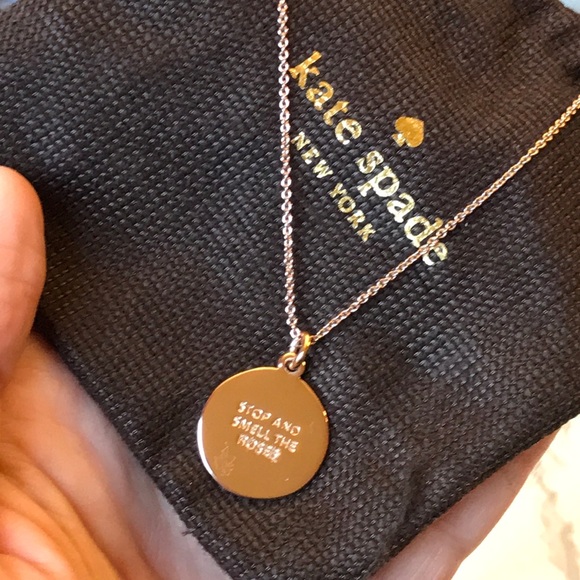 Kate Spade Stop Smell The Roses Pendant 